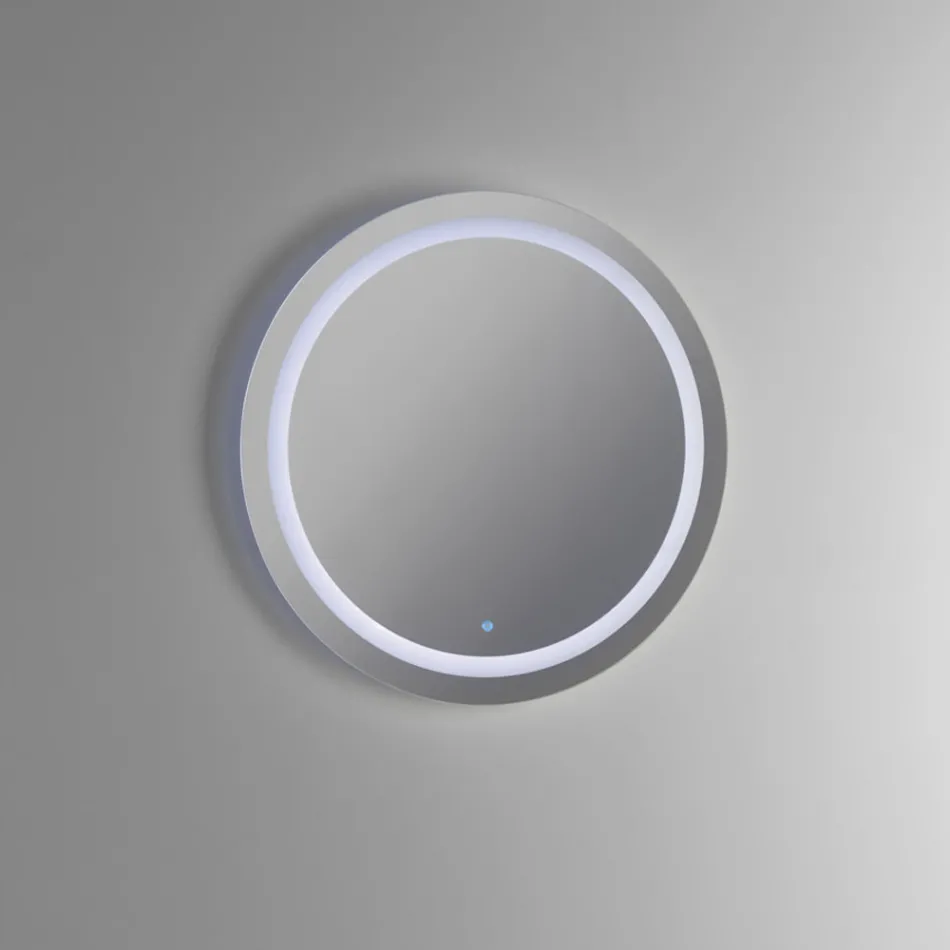 مجموعة حمام متكاملة مع حوض غسيل ومرآة من الراتنج، صنع في إيطاليا - بالوم Viadurini