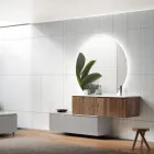 مجموعة حمام من خشب البلوط ريو والرمادي كانيتاتي، صنع في إيطاليا - كرونو Viadurini