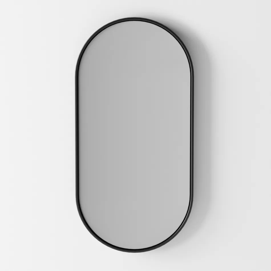 حوض غسيل حمام من السيراميك والمرايا مصنوع في إيطاليا - شانتال Viadurini