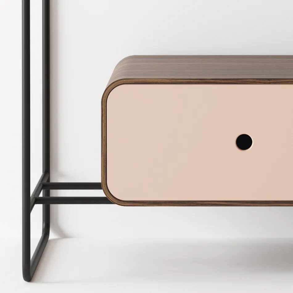 حوض غسيل حمام من السيراميك والمرايا مصنوع في إيطاليا - شانتال Viadurini