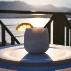 تركيبة من كأسين من رخام كارارا الأبيض صنع في إيطاليا - دولا Viadurini