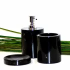 مجموعة من 3 إكسسوارات حمام من الرخام المصقول، صنع في إيطاليا - تريفيو Viadurini