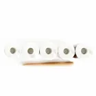 مجموعة من 3 حاملات شموع من رخام كارارا الأبيض، صنع في إيطاليا - أستول Viadurini