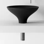 خزانة حمام مع حوض غسيل وقاعدة ومرآة، صنع في إيطاليا - هوسكار Viadurini