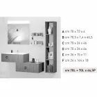 أثاث حمام خشبي مركب مصنوع في إيطاليا فورلي Viadurini