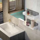 أثاث حمام خشبي مركب مصنوع في إيطاليا فورلي Viadurini