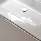 تركيبة أثاث الحمام المعلق بتصميم خشبي مصنوع في إيطاليا جنوة Viadurini