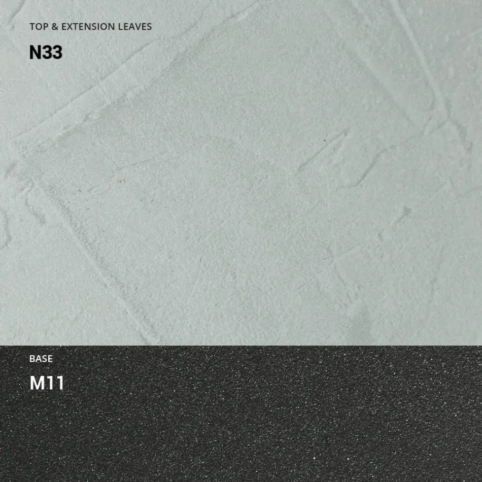 وحدة تحكم قابلة للتمديد بطول 150 سم مصنوعة من المعدن والميلامين في إيطاليا - قابلة للطي Viadurini