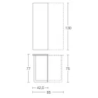 وحدة تحكم قابلة للتمديد بطول 150 سم مصنوعة من المعدن والميلامين في إيطاليا - قابلة للطي Viadurini