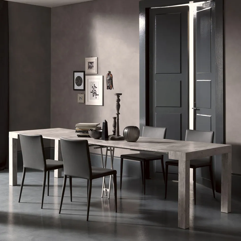 وحدة تحكم قابلة للتمديد حتى 290 سم من خشب الميلامين صنع في إيطاليا - باريد Viadurini