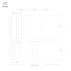 وحدة تحكم قابلة للتمديد حتى 290 سم من خشب الميلامين صنع في إيطاليا - باريد Viadurini