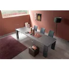 وحدة تحكم قابلة للتمديد حتى 290 سم مع سطح خشبي صنع في إيطاليا - سيريجنو Viadurini