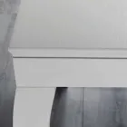 وحدة تحكم قابلة للتمديد من خشب الدردار المطلي باللون الرمادي - نقار الخشب Viadurini