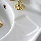 وحدة تحكم حمام سيراميك عتيقة على عمود، صنع في إيطاليا - بولينا Viadurini