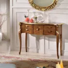 وحدة تحكم خشبية كلاسيكية بثلاثة أو خمسة أدراج فاخرة مصنوعة في إيطاليا - لندن Viadurini