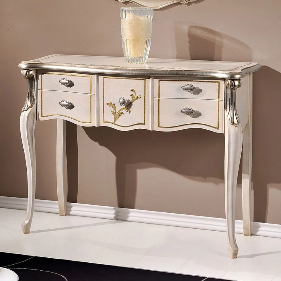 وحدة تحكم خشبية كلاسيكية بثلاثة أو خمسة أدراج فاخرة مصنوعة في إيطاليا - لندن Viadurini