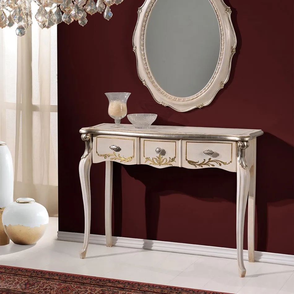 وحدة تحكم خشبية كلاسيكية بثلاثة أو خمسة أدراج فاخرة مصنوعة في إيطاليا - لندن Viadurini