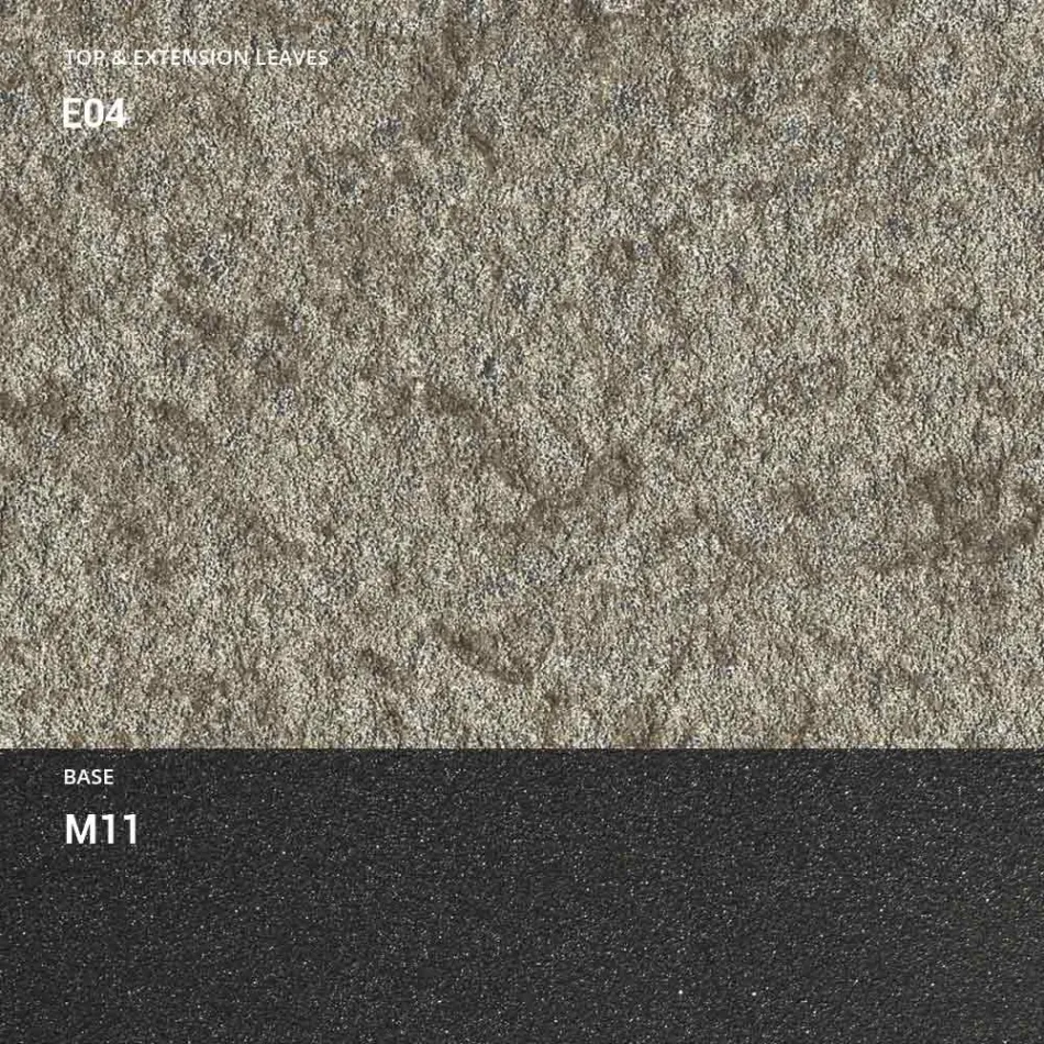 وحدة تحكم مع سطح بتأثير الملاط وقاعدة معدنية صنع في إيطاليا - Timedio Viadurini