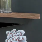 وحدة تحكم مع سطح بتأثير الملاط وقاعدة معدنية صنع في إيطاليا - Timedio Viadurini