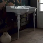 وحدة تحكم حمام كلاسيكية مزدوجة الحوض مصنوعة في إيطاليا، ماجدة Viadurini