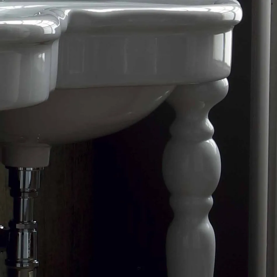 وحدة تحكم حمام كلاسيكية مزدوجة الحوض مصنوعة في إيطاليا، ماجدة Viadurini