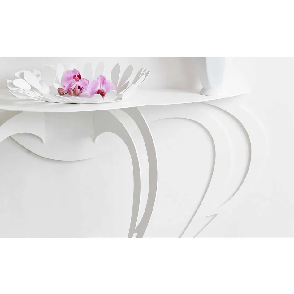 كونسول بتصميم عصري من الحديد الملون، صنع في إيطاليا - بارباتا Viadurini