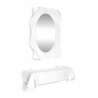 درج بتصميم عصري من زجاج شبكي أبيض Viadurini