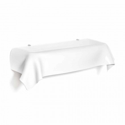 درج بتصميم عصري من زجاج شبكي أبيض Viadurini