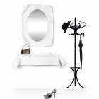 درج بتصميم عصري من زجاج شبكي أبيض Viadurini