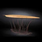 وحدة تحكم بتصميم من خشب البلوط وخشب الجوز الصناعي فينيس Viadurini