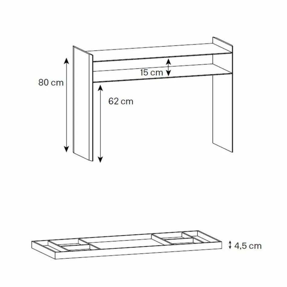 تصميم وحدة التحكم من الزجاج الشفاف للغاية مع صينية صنع في إيطاليا - إمبريتيف Viadurini