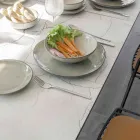 وحدة تحكم خارجية قابلة للتمديد مع قاعدة معدنية وسطح HPL - Aghetto Viadurini