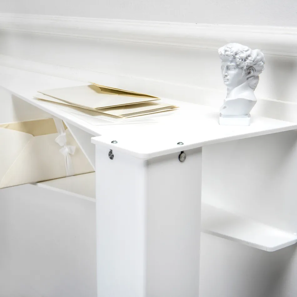 وحدة تحكم ثابتة مع 4 حجرات تخزين للأغراض مصنوعة من مادة PMMA في إيطاليا - علاء الدين Viadurini