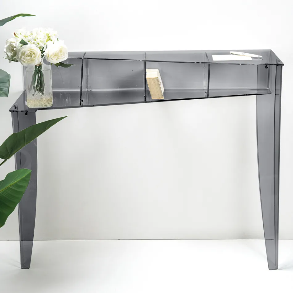 وحدة تحكم ثابتة مع 4 حجرات تخزين للأغراض مصنوعة من مادة PMMA في إيطاليا - علاء الدين Viadurini