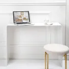 وحدة تحكم ثابتة من زجاج شبكي أبيض أو مدخن، صنع في إيطاليا - جينيو Viadurini