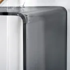 وحدة تحكم ثابتة من زجاج شبكي أبيض أو مدخن، صنع في إيطاليا - جينيو Viadurini