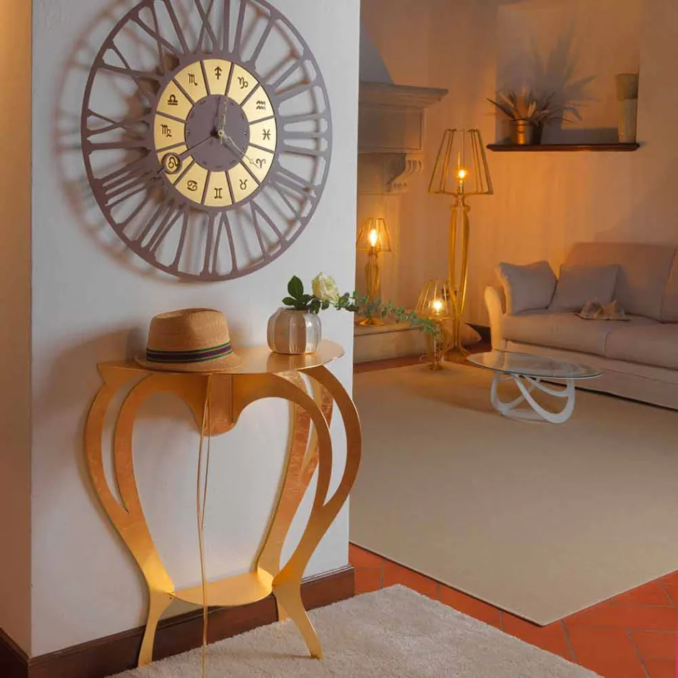 كونسول حديد ملون بتصميم عصري، صنع في إيطاليا - بارباتا Viadurini