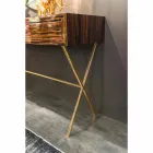 وحدة تحكم من خشب الأبنوس المصقول مع أدراج منزلقة Ada 4 Viadurini