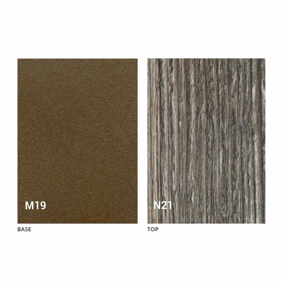 وحدة تحكم من الخشب والمعدن قابلة للتمديد حتى 295 سم صنع في إيطاليا - Timedio Viadurini