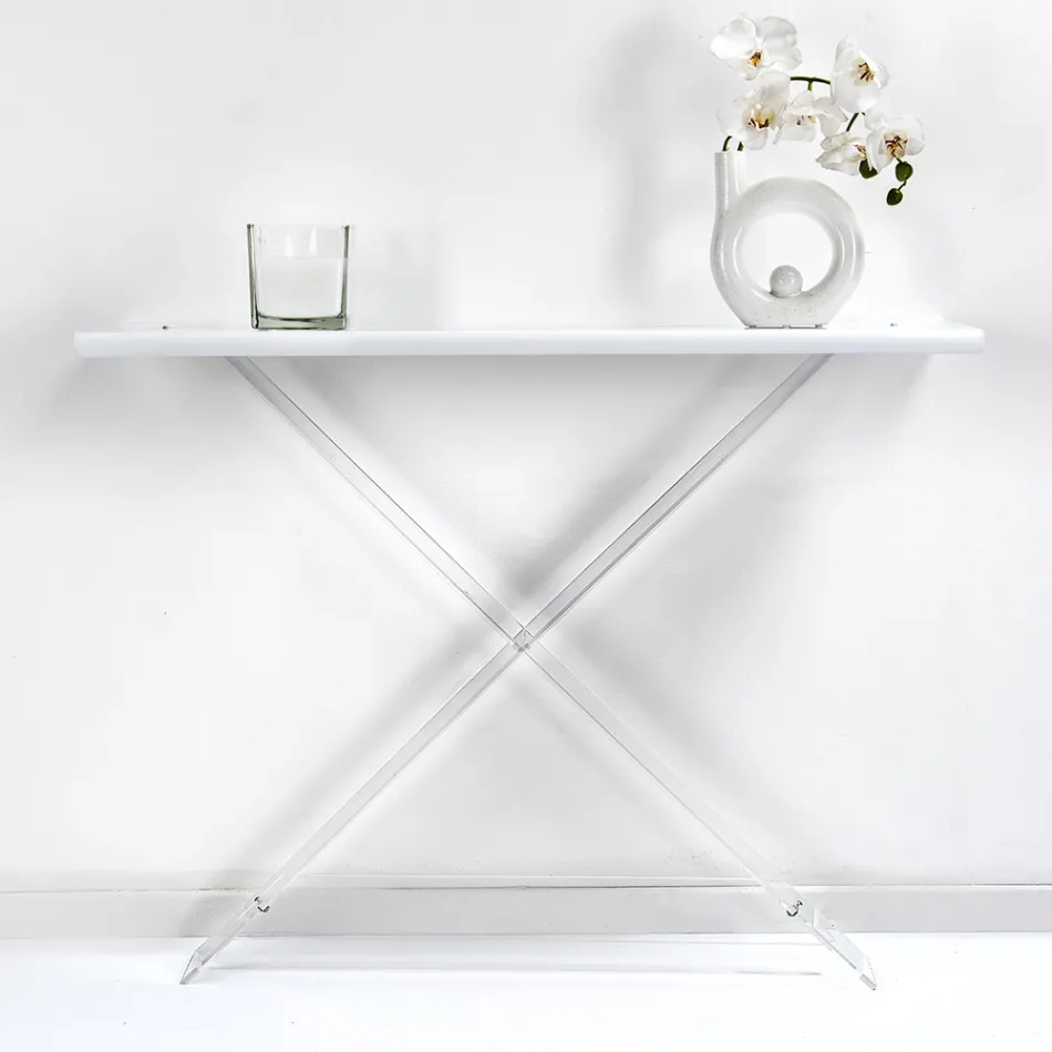 وحدة تحكم من زجاج شبكي للمدخل أو غرفة المعيشة، صنع في إيطاليا - تينيسي Viadurini