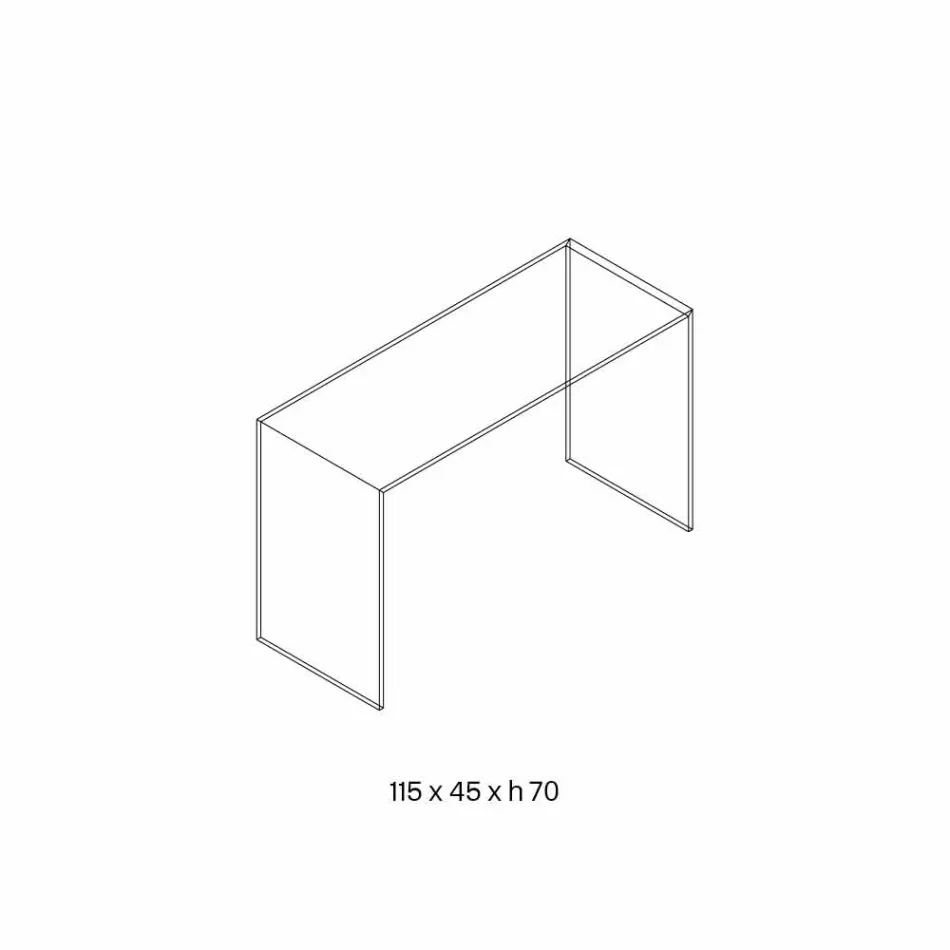 وحدة تحكم من زجاج شفاف للغاية بتصميم أنيق وبسيط ببعدين - Selex Viadurini