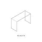 وحدة تحكم من زجاج شفاف للغاية بتصميم أنيق وبسيط ببعدين - Selex Viadurini