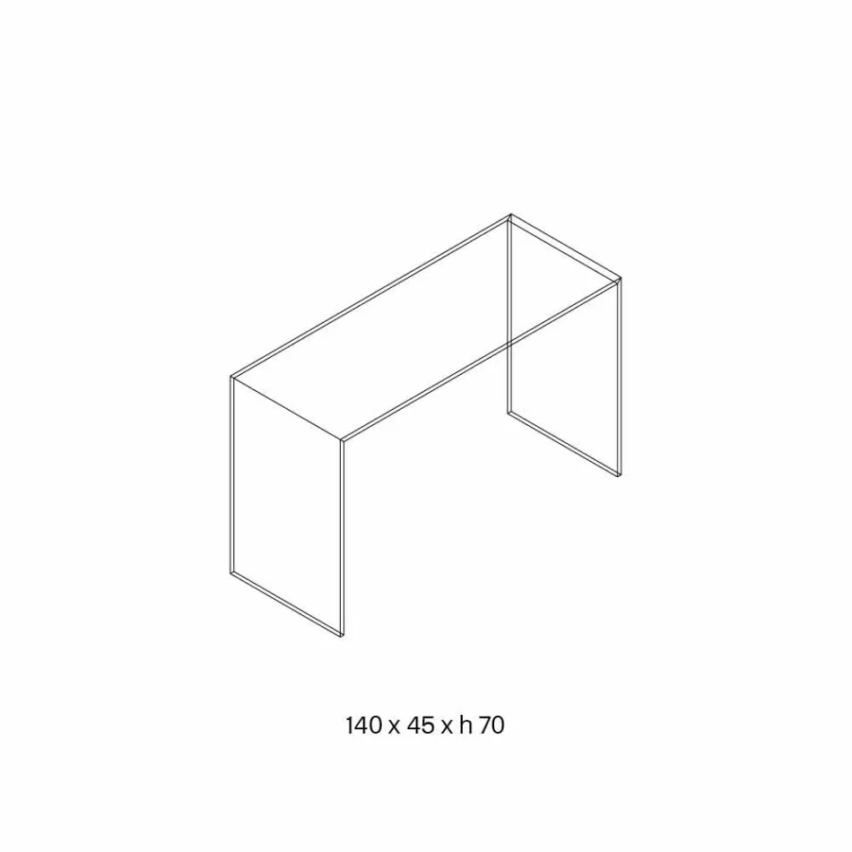 وحدة تحكم من زجاج شفاف للغاية بتصميم أنيق وبسيط ببعدين - Selex Viadurini