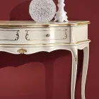 وحدة تحكم مدخل كلاسيكية من الخشب مع درج واحد صنع في إيطاليا - ليونور Viadurini