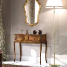 وحدة تحكم مدخل كلاسيكية من الخشب مع أدراج مصنوعة في إيطاليا - ريتشارد Viadurini