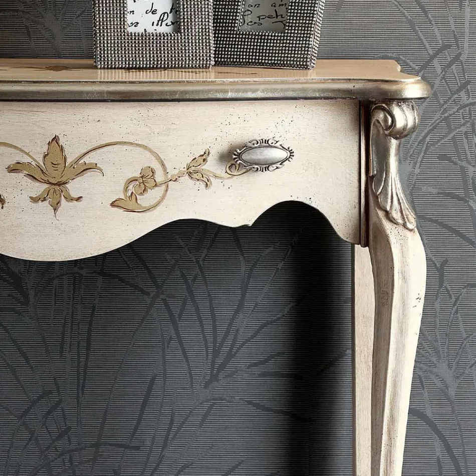 وحدة تحكم مدخل خشبية كلاسيكية مع درج صنع في إيطاليا - أوتافيانو Viadurini