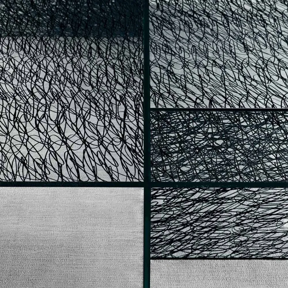 تصميم مدخل كونسول زجاجي مزخرف خفيف الوزن مصنوع في إيطاليا - سيستولا Viadurini