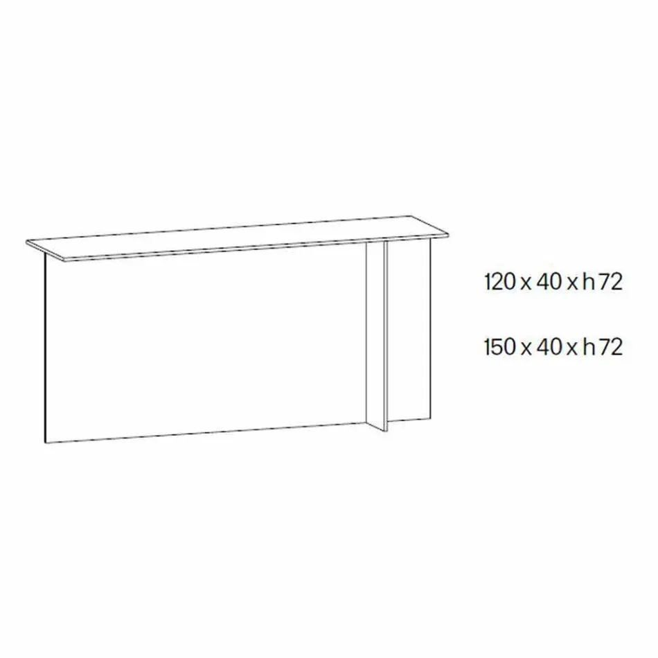 تصميم مدخل كونسول زجاجي مزخرف خفيف الوزن مصنوع في إيطاليا - سيستولا Viadurini