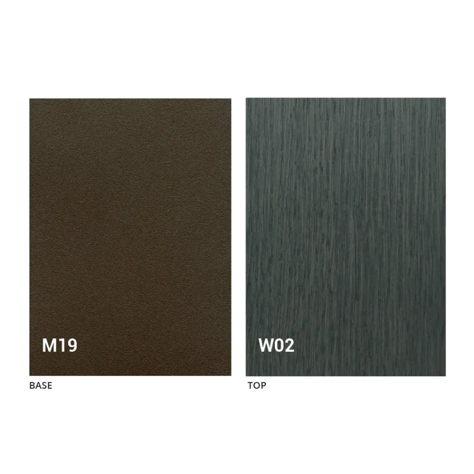 طاولة كونسول عصرية قابلة للتمديد مصنوعة من خشب البلوط والمعدن، صنع في إيطاليا - نابو Viadurini