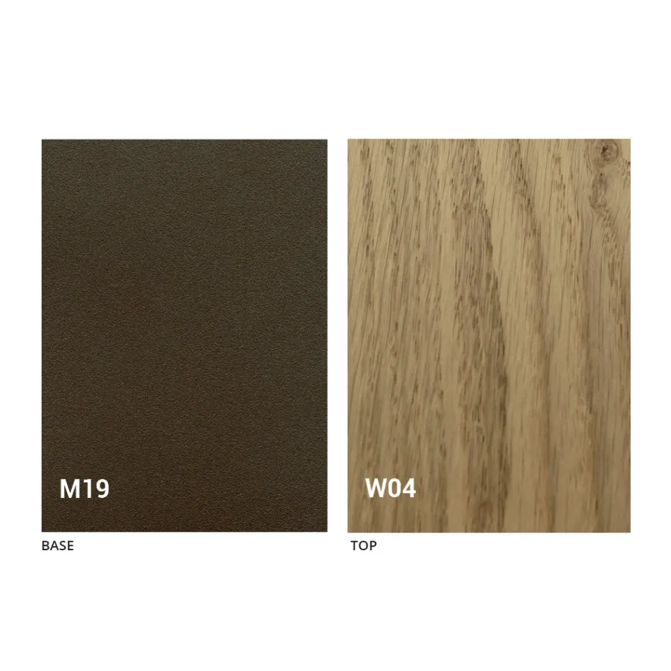 طاولة كونسول عصرية قابلة للتمديد مصنوعة من خشب البلوط والمعدن، صنع في إيطاليا - نابو Viadurini